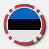 Estnische Flagge Pokerchips (Rückseite)