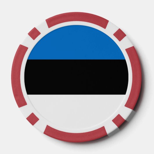Estnische Flagge Pokerchips (Rückseite)