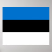 Estnische Flagge Poster (Vorne)