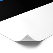 Estnische Flagge Poster (Ecke)