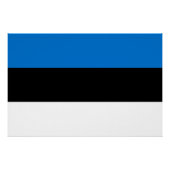 Estnische Flagge Poster (Vorderseite)