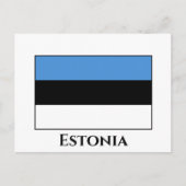 Estnische Flagge Postkarte (Vorderseite)