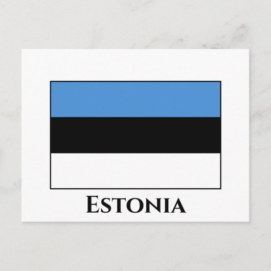Estnische Flagge Postkarte (Vorderseite)