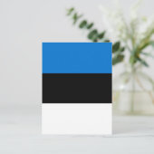 Estnische Flagge Postkarte (Stehend Vorderseite)