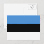 Estnische Flagge Postkarte (Vorne/Hinten)