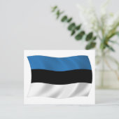 Estnische Flagge Postkarte (Stehend Vorderseite)