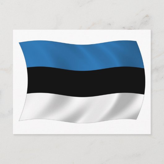 Estnische Flagge Postkarte (Vorderseite)