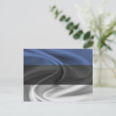 Estnische Flagge Postkarte (Stehend Vorderseite)