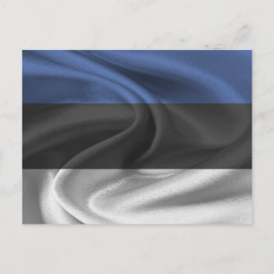 Estnische Flagge Postkarte