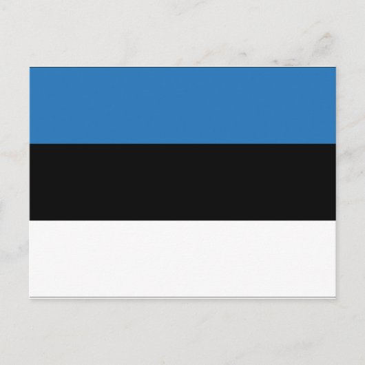 Estnische Flagge Postkarte (Vorderseite)