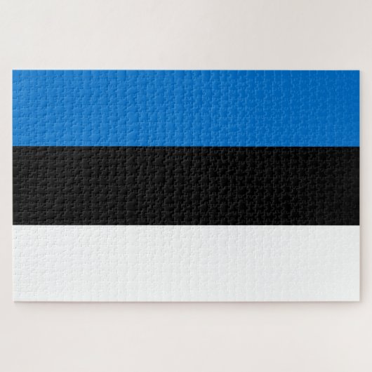 Estnische Flagge Puzzle (Horizontal)