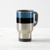 Estnische Flagge Reisebecher (VorderseiteRechts)