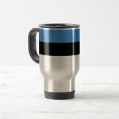 Estnische Flagge Reisebecher (Vorderseite Links)