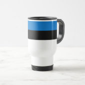 Estnische Flagge Reisebecher (VorderseiteRechts)