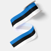 Estnische Flagge Satinband (Rückseite)
