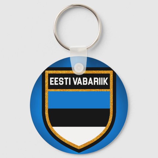 Estnische Flagge Schlüsselanhänger (Vorderseite)