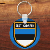 Estnische Flagge Schlüsselanhänger (Vorderseite)