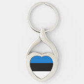 Estnische Flagge Schlüsselanhänger (Vorderseite)