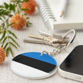 Estnische Flagge Schlüsselanhänger (Vorderseite rechts)