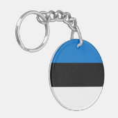 Estnische Flagge Schlüsselanhänger (Vorderseite links)