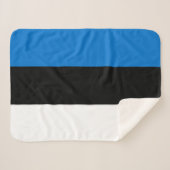 Estnische Flagge Sherpadecke (Vorderseite (Horizontal))