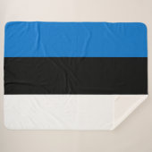 Estnische Flagge Sherpadecke (Vorderseite (Horizontal))