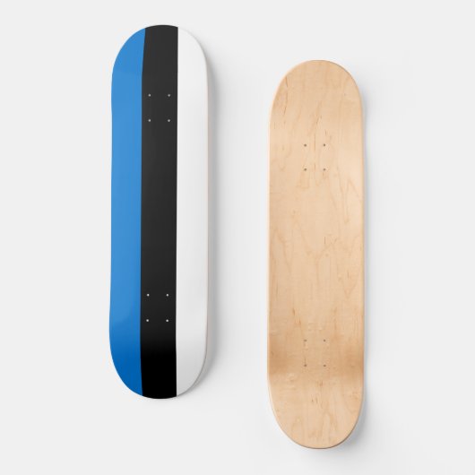 Estnische Flagge Skateboard (Vorderseite)