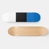Estnische Flagge Skateboard (Horizontal)
