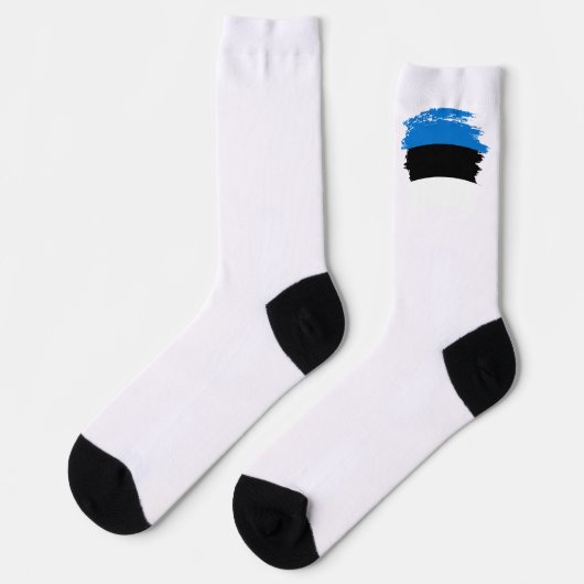 Estnische Flagge Socken (Linkes Detail)