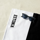 Estnische Flagge Splendid Patriotic Strandtuch (Beispiel)