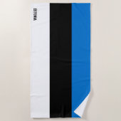 Estnische Flagge Splendid Patriotic Strandtuch (Vorderseite)