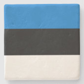 Estnische Flagge Steinuntersetzer (Vorderseite)
