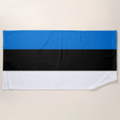 Estnische Flagge Strandtuch (Vorderseite)