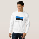 Estnische Flagge Sweatshirt (Vorne ganz)