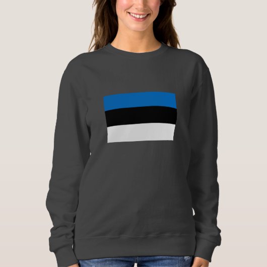 Estnische Flagge Sweatshirt (Vorderseite)