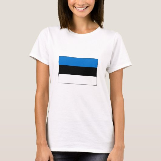 Estnische Flagge T-Shirt (Vorderseite)