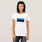Estnische Flagge T-Shirt (Vorne ganz)