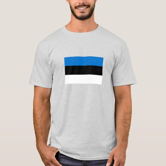 Estnische Flagge T-Shirt (Vorderseite)