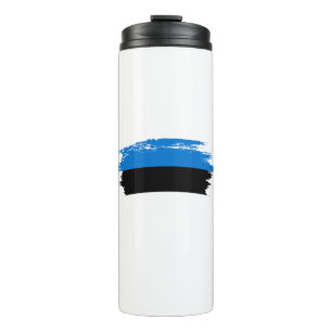 Estnische Flagge Thermosbecher