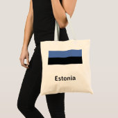 Estnische Flagge Tragetasche (Vorderseite (Produkt))