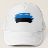 Estnische Flagge Truckerkappe (Vorderseite)