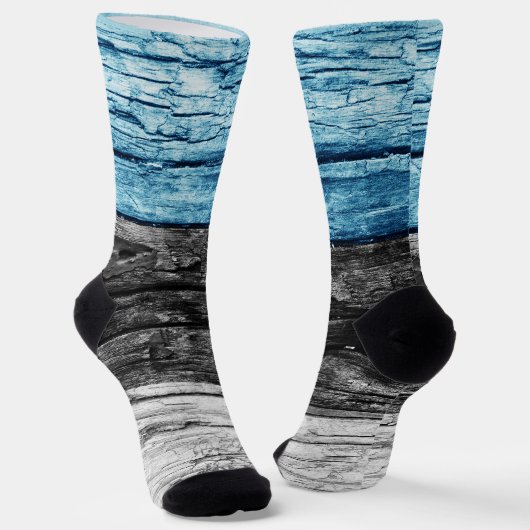 Estnische Holzflagge Socken (Gewinkelt)