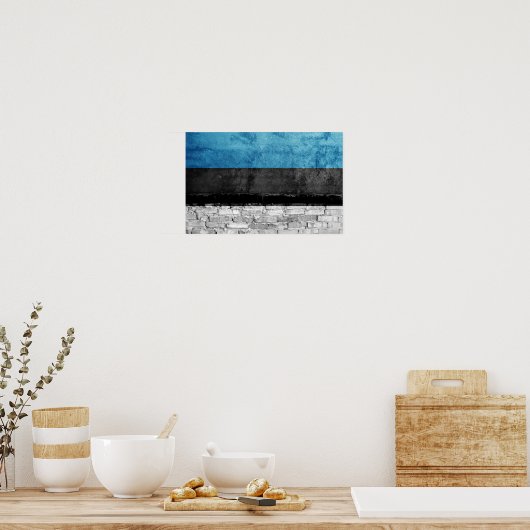 Estnische Mauer Poster (Küche)