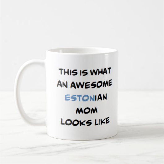 Estnische Mutter, phantastisch Kaffeetasse (Links)
