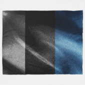 Estnische Seidenflagge Fleecedecke (Vorderseite (Horizontal))