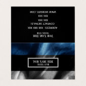 Estnische Seidenflagge Visitenkarten (Außenseite Aufgefaltet)