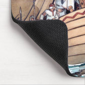Estnische Viking-Boots-Mausunterlage Mousepad (Ecke)