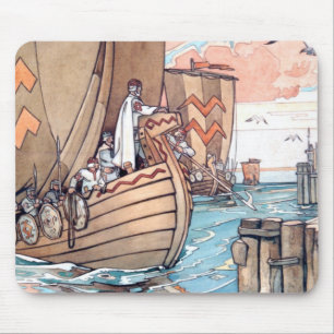 Estnische Viking-Boots-Mausunterlage Mousepad