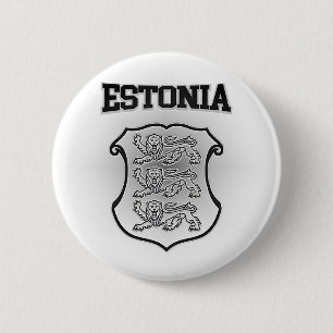 Estnische Wappen Button