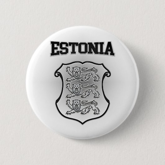 Estnische Wappen Button (Vorderseite)